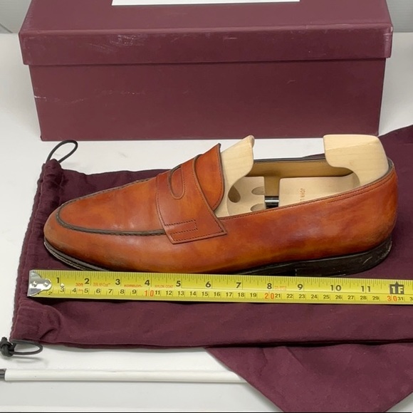 🔥JOHN LOBB COLOR "NEW GOLD" SIZE 10E. Preworn - Picture 7 of 9